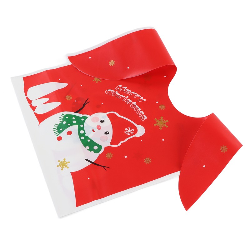 100Pcs Christmas Gift Bag Cute Food Grade Eco Friendly Reusable