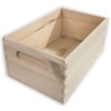Wooden Open Crate Box 25 x 16 x 11 cm