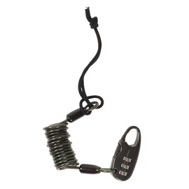 ORANGE Coil Lock Leash 150619 4004 Dial Lock Key Snowboard Deck Helmet (Black/FF/Men's, Lady's, Jr)