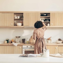 Heroad 23.6" x 393" Widen Contact Paper Peel and Stick Wallpaper Wood Contact Paper for Cabinets and Drawers Countertops Modern Natural Light Wood Grain Oak Maple Cherry Removable Paper Vinyl