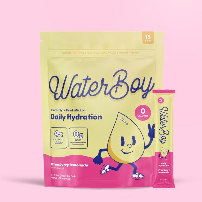 Daily Hydration Supplement | Sugar Free 1,570mg Electrolyte Powder Packets:_Watermelon_30
