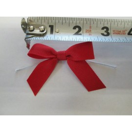 Homeford Pre-Tied Satin Bows, 2 1/4", 12-Count RED