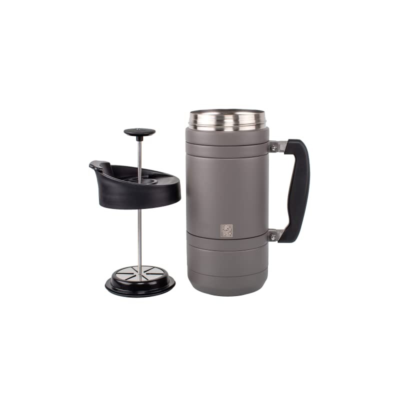 BruTrek Basecamp Coffee Press - Double Wall Vacuum Insulated Stainless