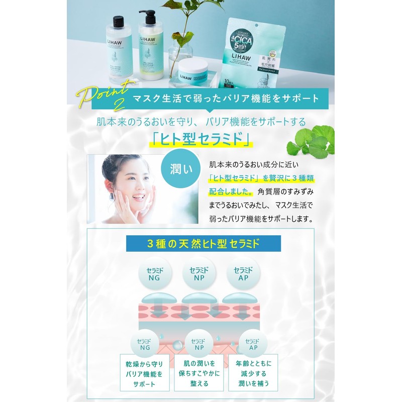 LIHAW Moist Cleansing Gel Pouch, W Face Washing Not Required,