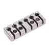 6 String Lock with Screws Metal Headless Guitar Bridge String