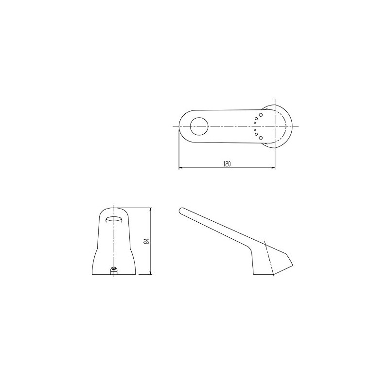 LIXIL INAX PK-A-1875 Single Lever Handle for Lutia Series Antibacterial
