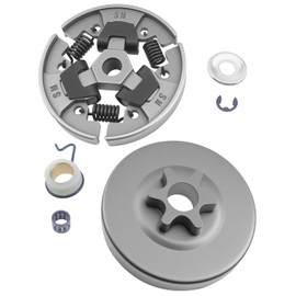 RIUBPGUVE 3/8" 6T Clutch Drum, Spur Gear Sprocket and Bearing Assembly Fit for Stihl MS192T,MS193T,MS194T,MS200,MS200T,020,020T Chainsaws Replace 1137 640 2005,1145 640 2010,1129 640 2000