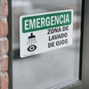 Eye Wash Station Spanish OSHA Emergency Vinyl Decal Label 24