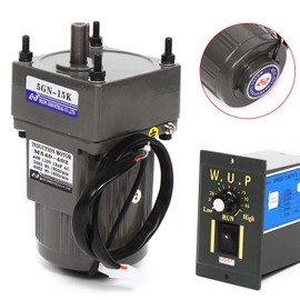 XUANIIIL AC Gear Motor Reducer, 110V 40W 15K Electric Single-Phase Gear Motor Reversible Motor with Variable Speed Adjustable Controller Governor Geared Motor 90 RPM