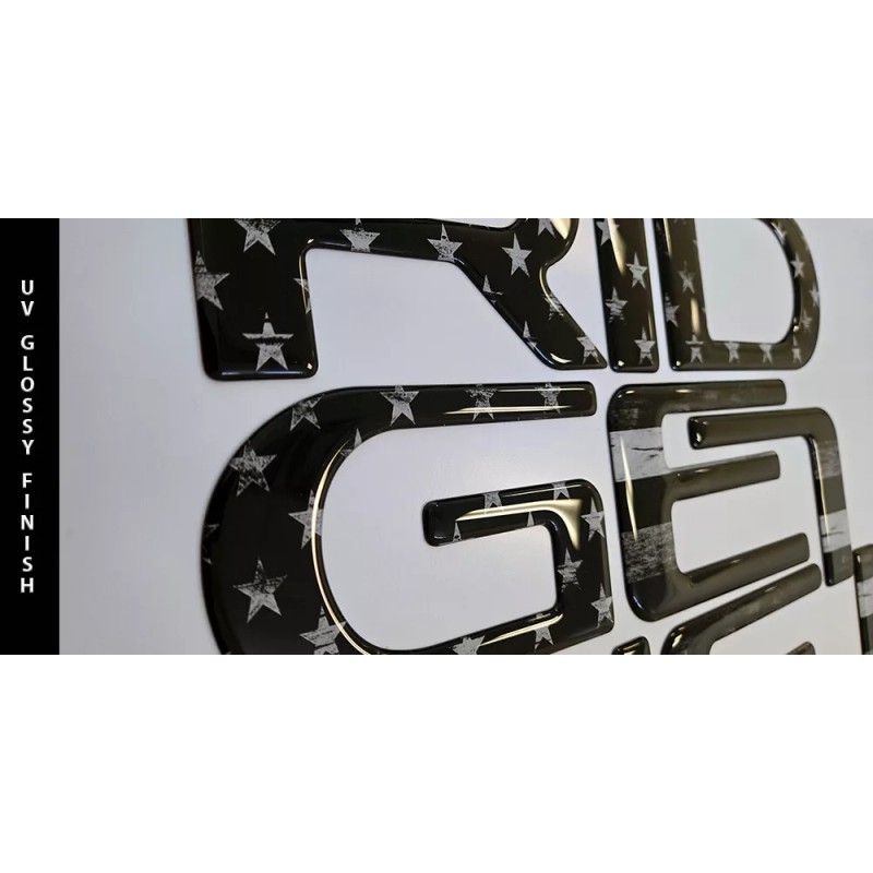 AUTOCARIMAGE Tailgate raised letters fits HONDA RIDGELINE 2024 2025 GLOSSY