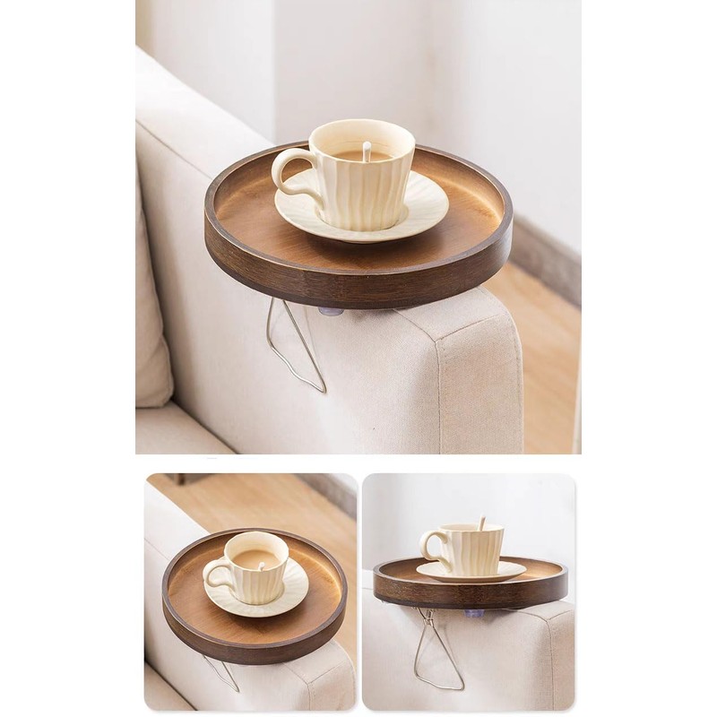 Hosoncovy Sofa Arm Tray, Sofa Arm Clip Table Coach Armrest