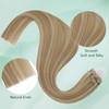 Easyouth Micro Hair Extensions Human Hair Highlight 14 inch Micro
