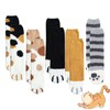 AWAVM 5Pairs Fluffy Cat Socks,Cat Paw Pattern Socks,Winter Warm Animal
