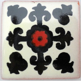 Ceramic Mexican Tile – 5cm- Handmade and Ethically Traded by Tumia LAC – Individual Tile