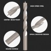 Brad Point Wood Drill Bit Set, 29Pcs HSS Drill Bit