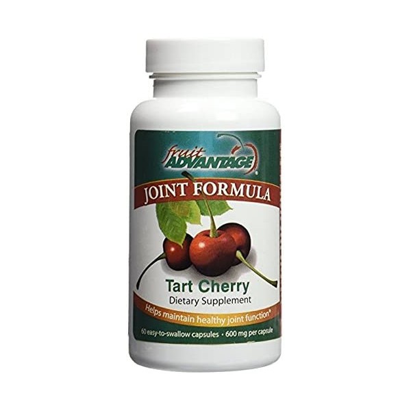 Fruit Advantage Montmorency Tart Cherry Capsules Joint Formula 1200 mg per Serving - 60 Vegitarian Capsules (6-Pack)