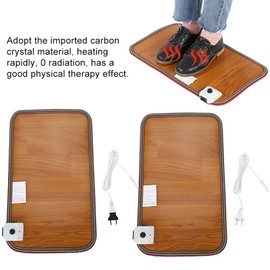 Electric Heated Foot Warmer Mat, Underfloor Heating Padded, Warm Foot Cushion Floor Mats Under Desk for Office and Home - Fast Heating Toe Warming 20.5 x 11.8 Inches (EU Plug)