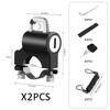 2 Pieces Motorcycle Helmet Locks, 2 Pieces Spacers, 2 Pieces