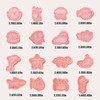 16Pcs Ocean Animal Cookie Cutters with Plunger Stamps Set, Fish,