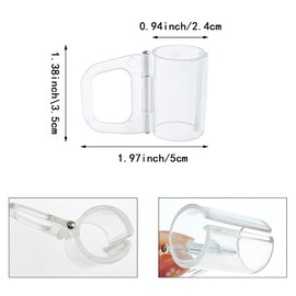 12 Pack Roller Shades Pull Down Clips Lifting Clamp Pull Cordless Roller Blinds Shades Transparent Handle Pull Blind Grips Curtain Accessories