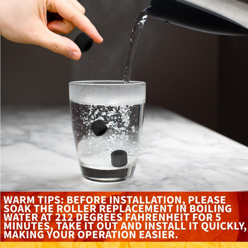 12pcs Rubber Roller Replacement for Cricut Maker 3, Rubber Roller