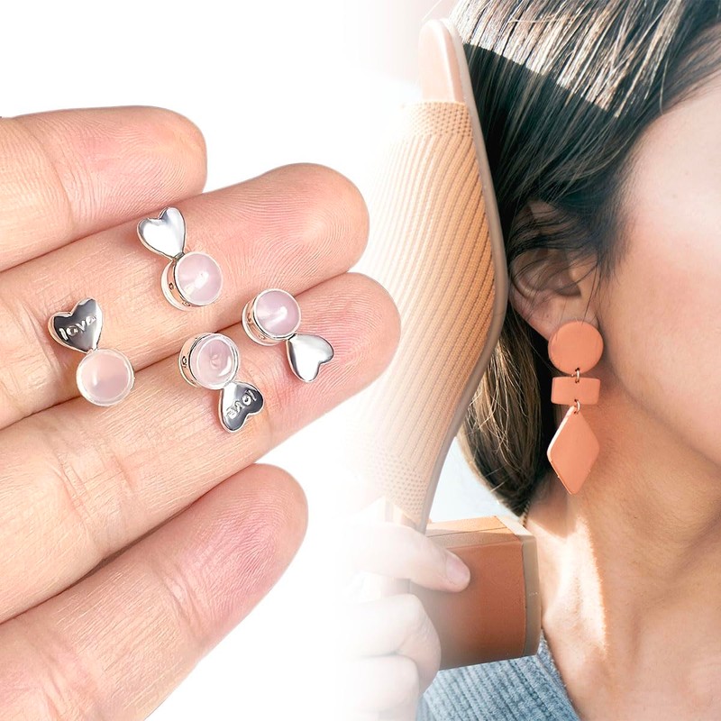 Darlingao 3 Pairs Earring Backs for Heavy Earring, Silicone Earring