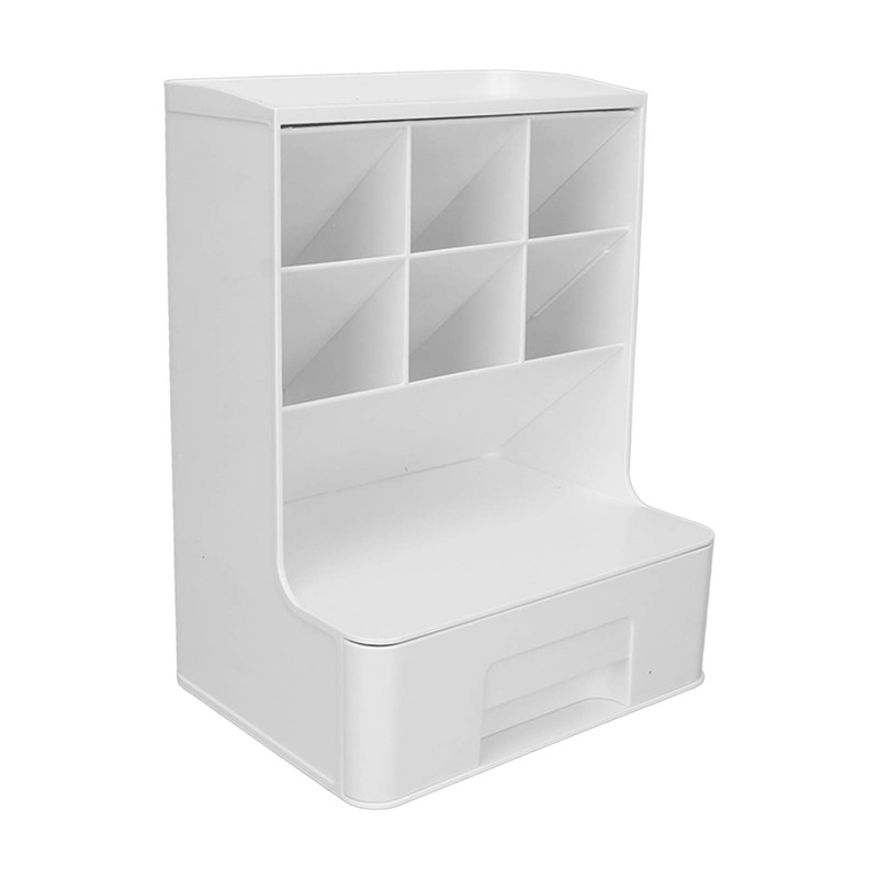 Storage Box Oblique Plug in Design Large Capacity Plastic Pen