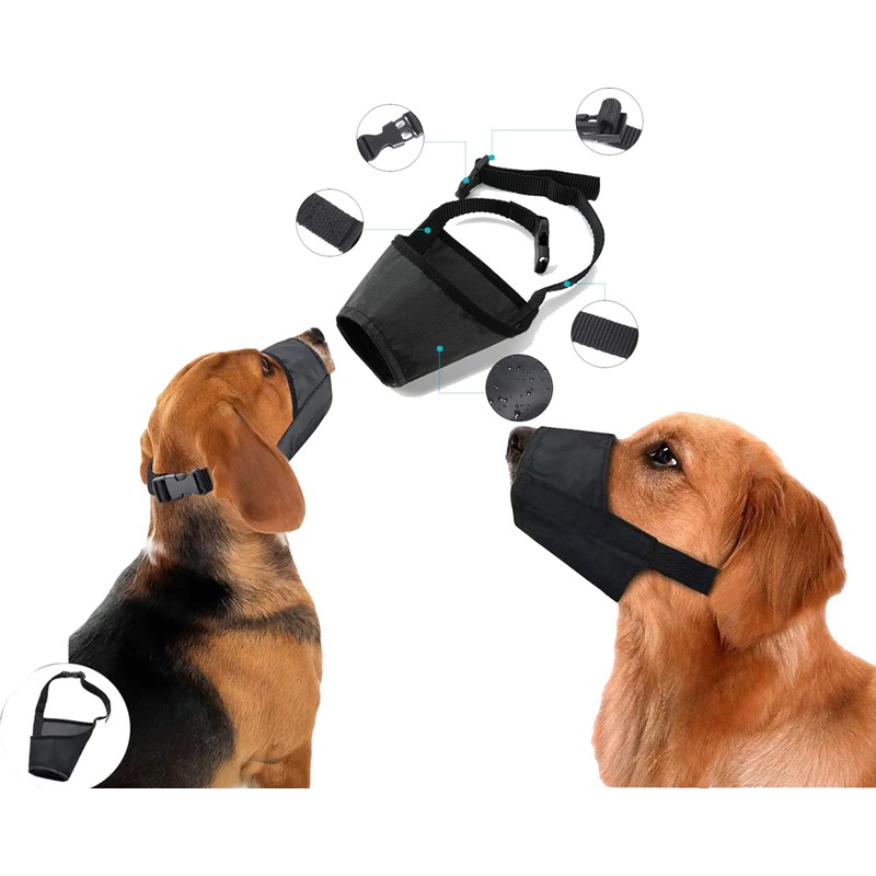 Pet Guru® Dog Safety Muzzle Anit-Biting Barking Chewing Control Adjustable