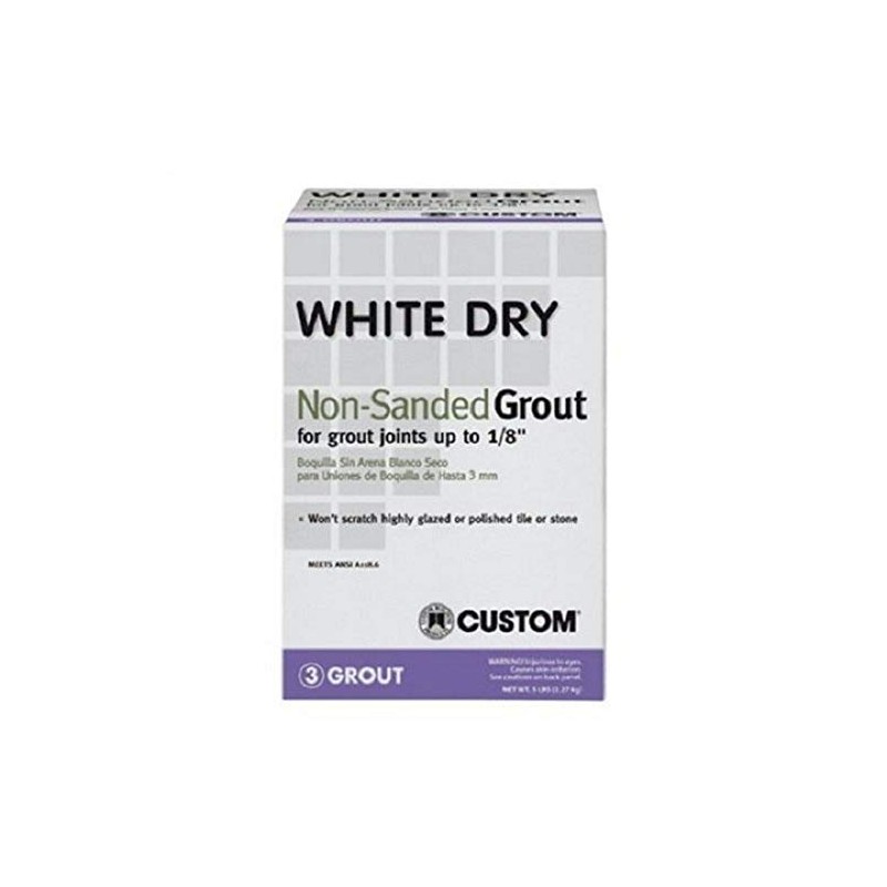 Custom Building Product WDG5 5 lb Non-Sanded White Tile Grout