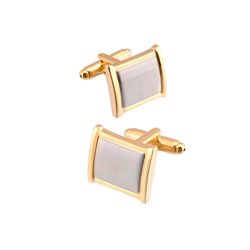 Charles William Stunning Silver and Gold Cufflinks and Tie Clip