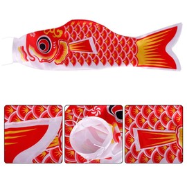 Rurumi Mini Carp Streamer Set, Indoor, Compact, Koinobori Streamers, 5 Colors, Veranda, Children's Day, Tango Festival, 15.7 inches (40 cm) Size