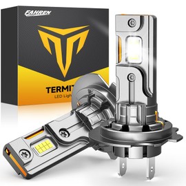 Termitor Latest H7/H7LL Bulbs, 30,000LM 800% Brightness, 6500K White Super Bright, 1:1 Halogen Size, 6500 Cool White H7 Fog Lights, No Adapter Required, Easy Install, Non-Polarity, Pack of 2