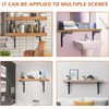 Ultrawall 24 inch Black Sturdy Folding Shelf Brackets, Heavy Duty