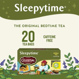 Celestial Seasonings Sleepytime Herbal Tea, Caffeine Free, 20 Tea Bags Box (Pack of 6)
