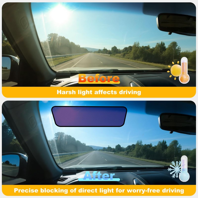XCBYT Square Car Window Shades for Windshield & Side Windows,