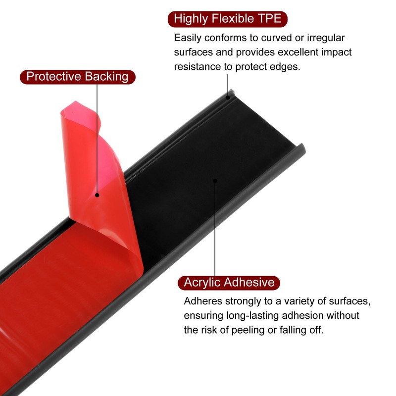 HARFINGTON U-Shape Edge Banding 1" x 16.4ft (25mm x 5000mm)