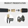 DUDUA 1/4 Quick Connector Pressure Washer Fittings M14 Male Threaded