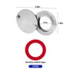 Door Viewer Peephole Cover, Chrome Silver Home Security Protector with