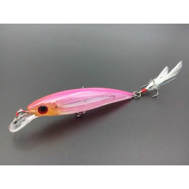 Zmart Lure Minnow 9 cm, G, 10 Set of Bass