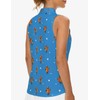 DFZNJRH Hot Dog Golf Shirt Womens Sleeveless Moisture Wicking Athletic