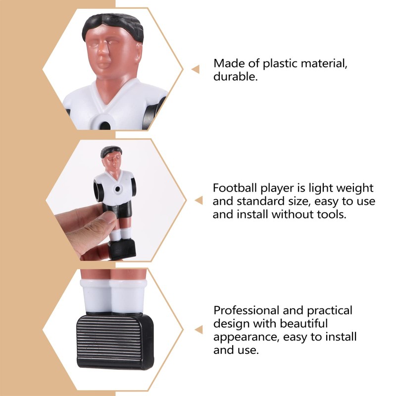 SEWACC 10cs Foosball Men Replacement Foosball Player Figurine Foosball Accessories