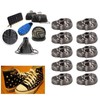 50sets Skull Rivets Single 25x16mm DIY Ghost Head Punk Style