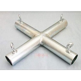 4 Way Flat X Shaped 3/4" Canopy Fitting (FXA) - Fits 3/4" EMT Pipe That has an Outer Diameter of 15/16"