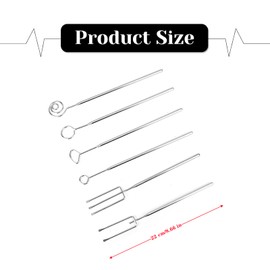 6 Pcs Chocolate Dipping Tools Professional Fondue Forks Stainless Steel Chocolate Dipping Fork for DIY Baking Supplies