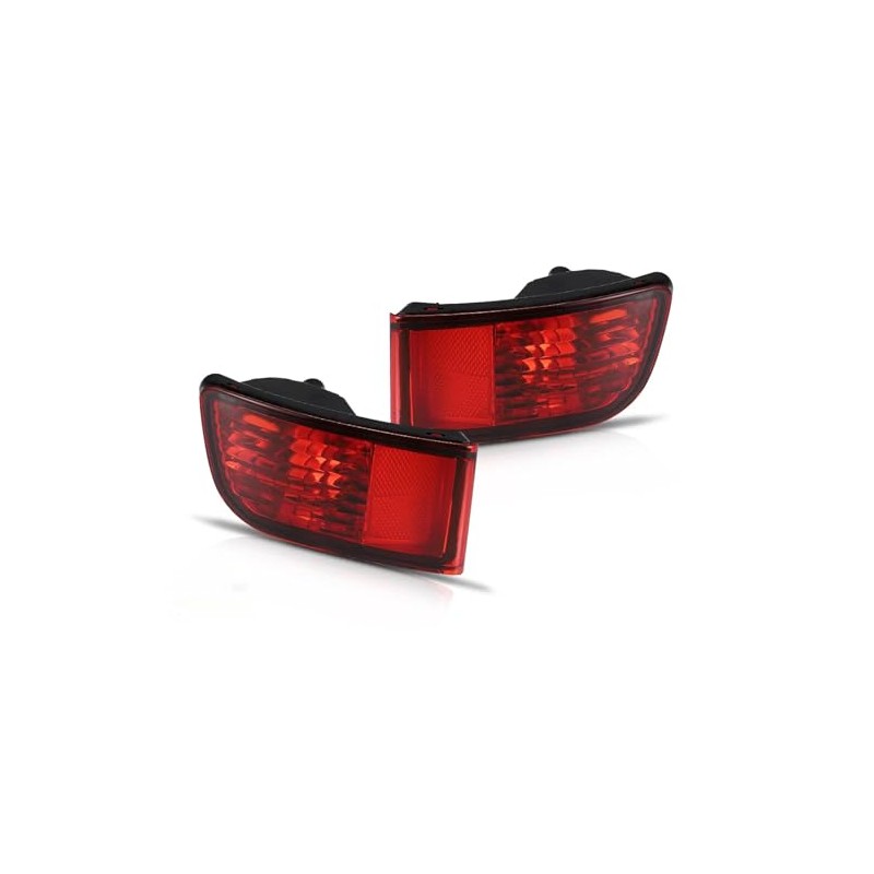 SAFAUTOPARTS Rear Bumper Reflector Lights Assembly Pair for 2003-2005 4Runner/2002-2009