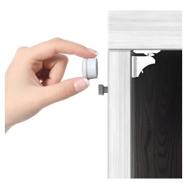 Cerraduras Magnéticas Para Gabinete Y Cajones De Bebé Blanco