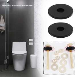 OTOTEC 12 Pieces Toilet Seat Fixed Seals Toilet Seat Rubber Washers Toilet Seat Rubber Fitting Black Attachment Conical Rubber Seal Toilet Seat Non-Slip Seal