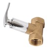 Water Stop Valve 3/4in Concealed Ceramic Brass Electroplated Water Valve