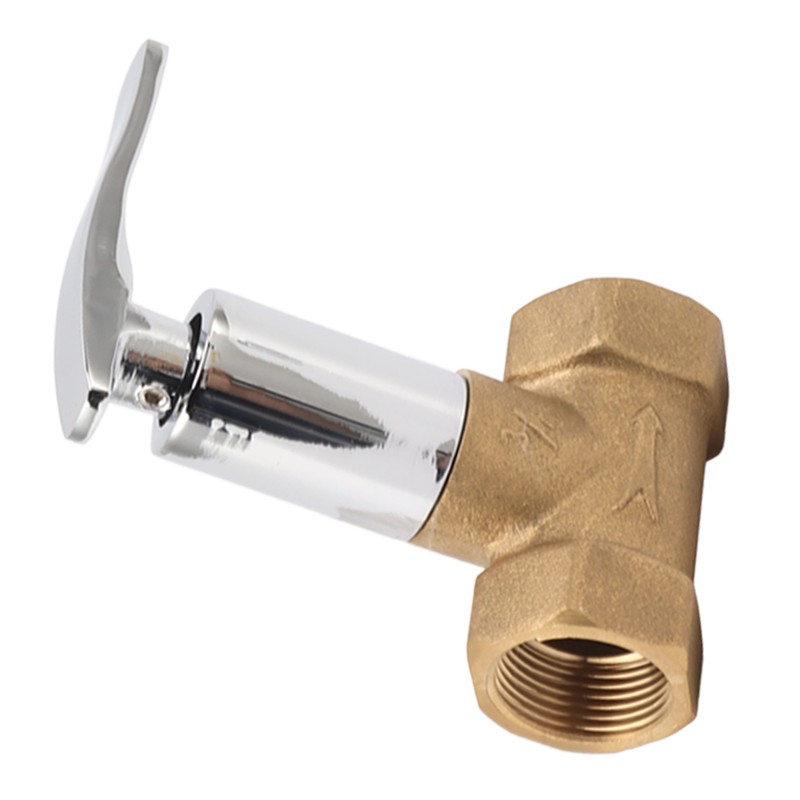 Water Stop Valve 3/4in Concealed Ceramic Brass Electroplated Water Valve