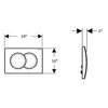Geberit Delta01 115.107.11.1 Actuator Plate White